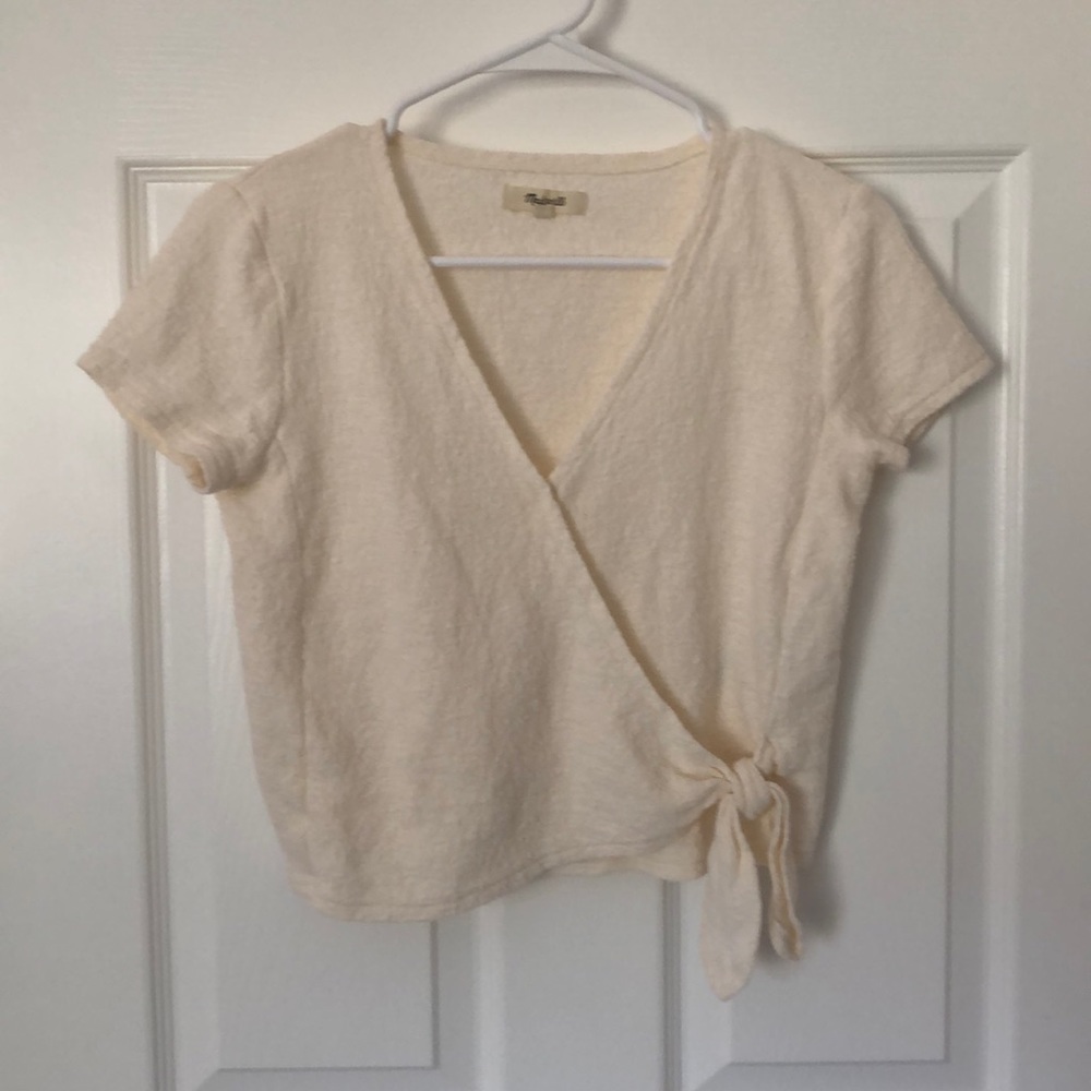Madewell Texture and Thread Side Knot Tee, XS